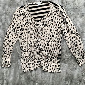 CACHE Cheetah Sweater